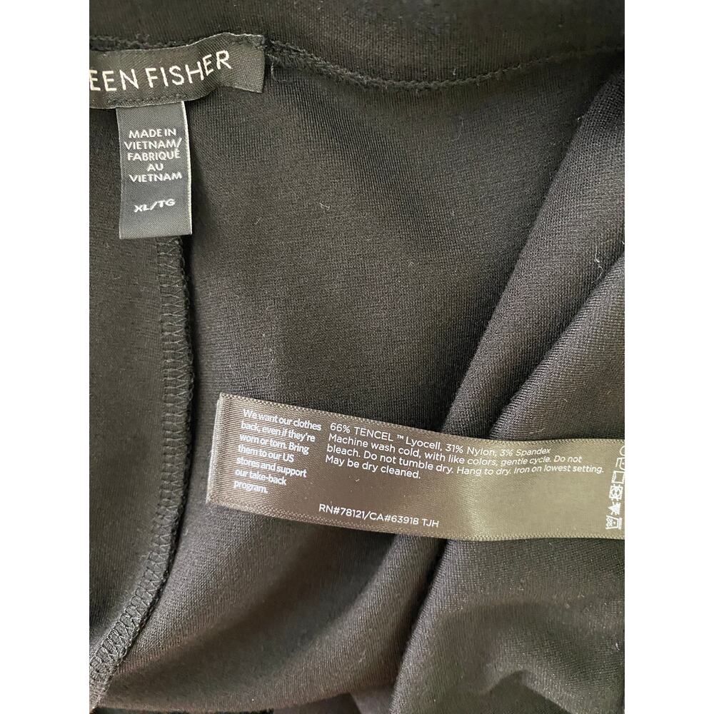 Eileen Fisher Lantern Pants Black Washable Flex Ponte XL - Picture 10 of 13